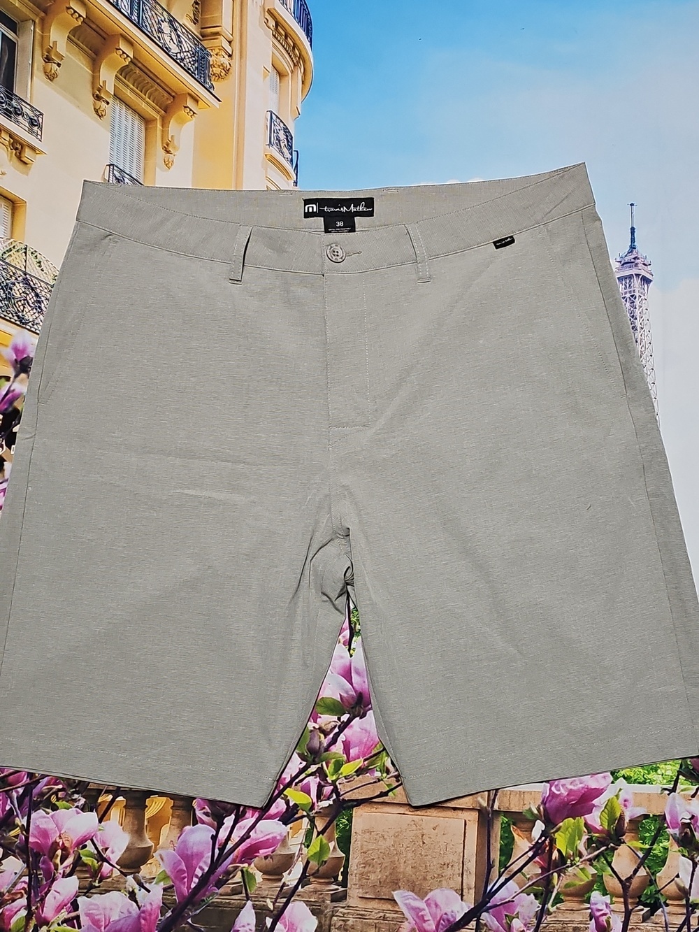 Travis Mathew Beige‎ Chino Shorts Size 38